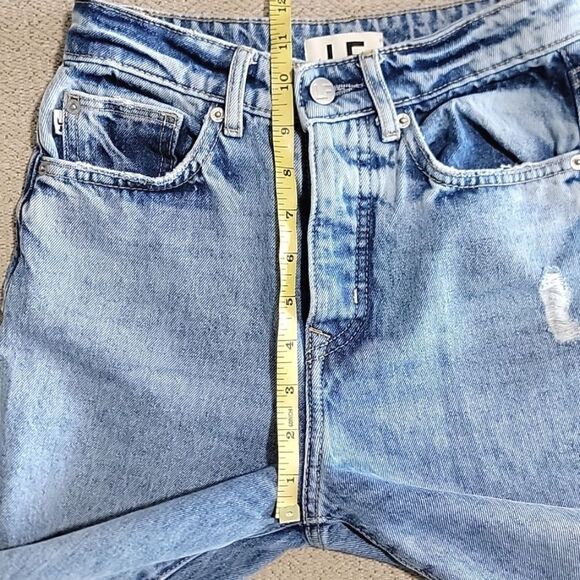 LOVERS AND FRIENDS Reece Distressed High Rise Slim Straight Leg Jeans - … - Picture 10 of 16